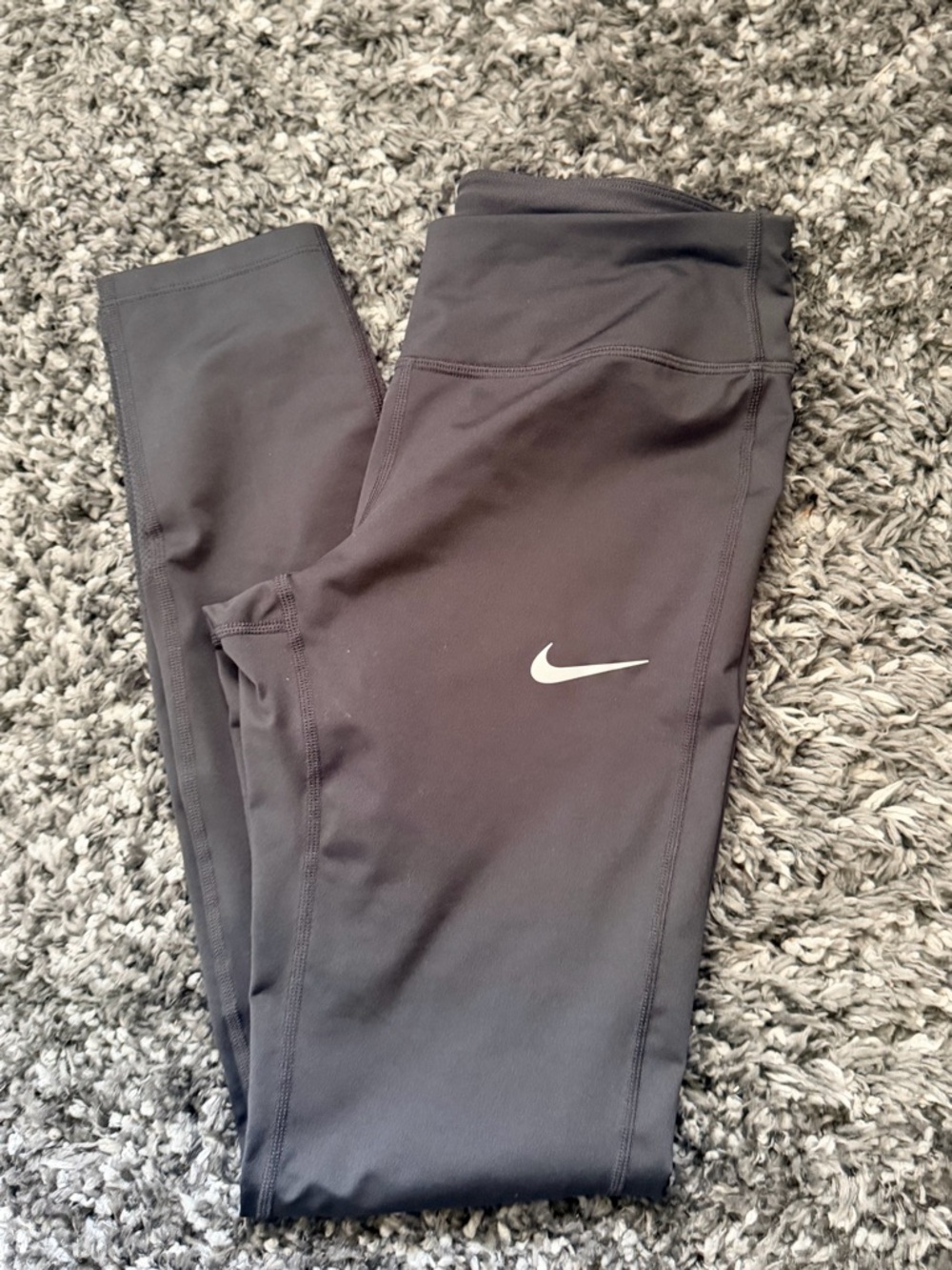 Nike Black Leggings with White Swoosh